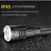 10000mAh XHP120 12-Core LED Flashlight Brightest Torch USB Rechargeable IP66 Waterpoof Lantern Camping Lamp use 26650 Battery - ScootRasch Outdoor Equipment