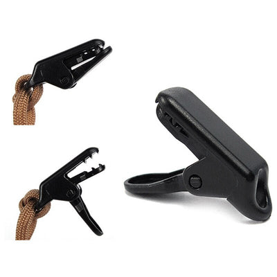 10PCS TENT ALLIGATOR ROPE CLAMPS PLASTIC HOOK CLIPS - ScootRasch Outdoor Equipment