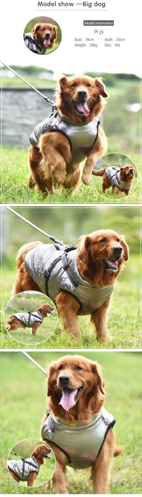 Dog/Puppy Jacket & Harness for Small Medium & Large Dogs - ScootRasch Outdoor Equipment