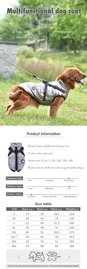 Dog/Puppy Jacket & Harness for Small Medium & Large Dogs - ScootRasch Outdoor Equipment