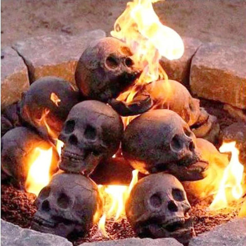 FlameSkull - Halloween - Firepit/Fireplace Decoration - ScootRasch Outdoor Equipment