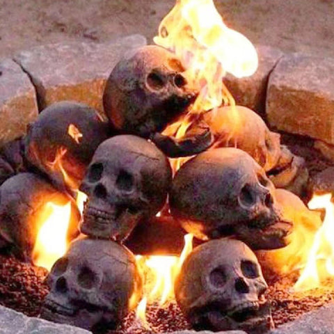 FlameSkull - Halloween - Firepit/Fireplace Decoration - ScootRasch Outdoor Equipment