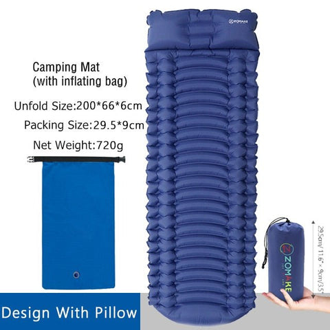 INFLATABLE COMFORTABLE CAMPING MATTRESS - ScootRasch Outdoor Equipment