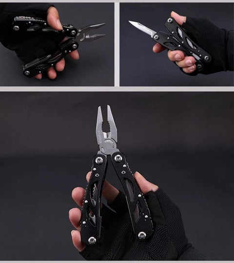 Multitool Knife Pliers Pocket Knives Saw Kit Survival Folding Multi Tool with Screwdriver Bits Set Outdoor Fishing Camping Accessories Emergency Multifunctional Gift for Men Boyfriend Father - ScootRasch Outdoor Equipment