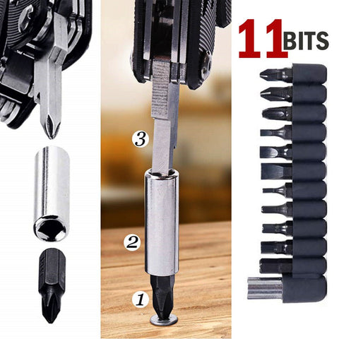 Multitool Knife Pliers Pocket Knives Saw Kit Survival Folding Multi Tool with Screwdriver Bits Set Outdoor Fishing Camping Accessories Emergency Multifunctional Gift for Men Boyfriend Father - ScootRasch Outdoor Equipment