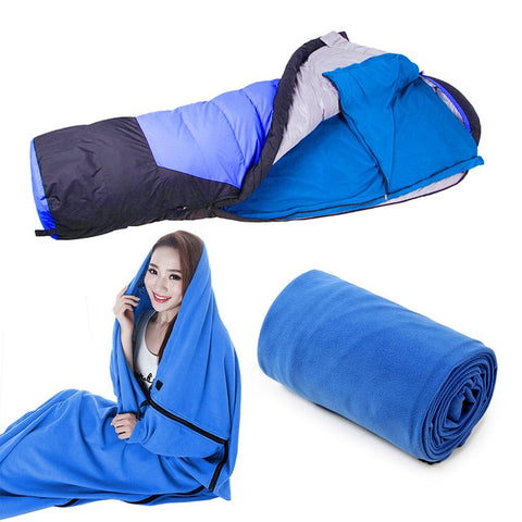 PORTABLE LIGHTWEIGHT TRAVEL FLEECE SLEEPING BAG - ScootRasch Outdoor Equipment