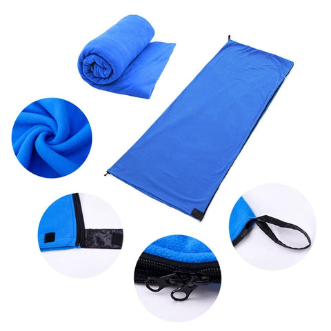 PORTABLE LIGHTWEIGHT TRAVEL FLEECE SLEEPING BAG - ScootRasch Outdoor Equipment