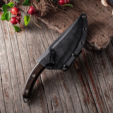 Stainless Steel Boning Knife Handmade Fishing Knife Kitchen Meat Cleaver Outdoor Camping Cutter Chef Knives with Kydex Sheath - ScootRasch Outdoor Equipment